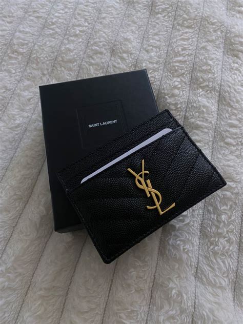 cassandra card case ysl|CASSANDRE MATELASSÉ card case in grain de .